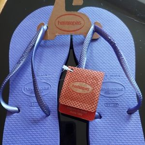Havainas Slim Violet Flip Flops